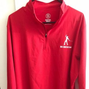 Barstool Sports Red zip pullover